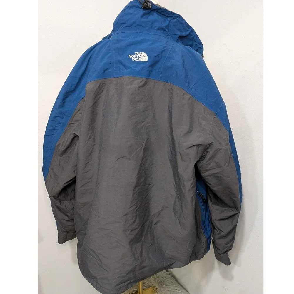 The‎ North Face Mens Blue Gray Full Zip Hooded Jacket Size XL